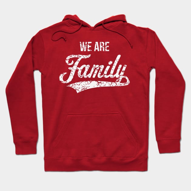 We Are Family (Parents / Father / Mother / Children / Vintage / White) Hoodie by MrFaulbaum